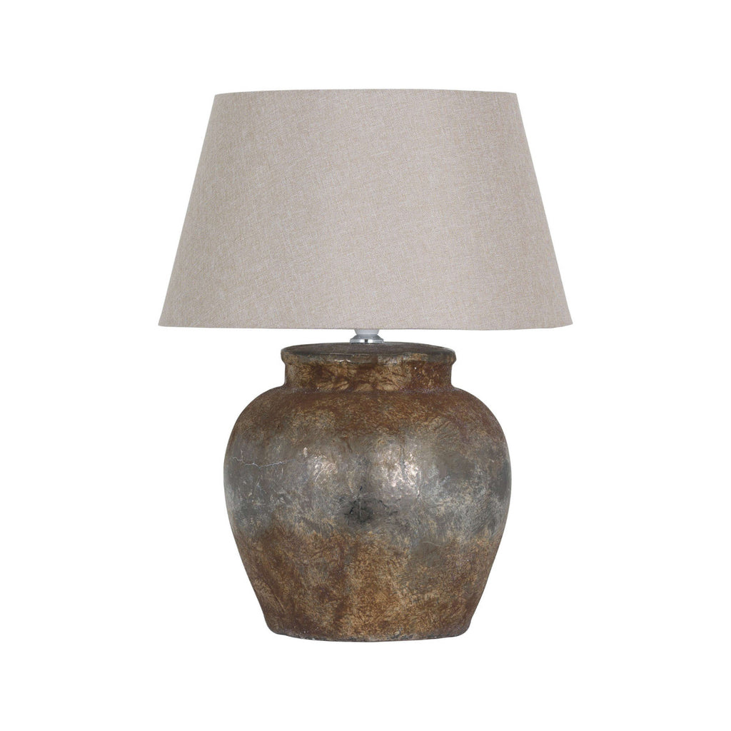 Castello Aged Stone Ceramic Table Lamp - Price Crash Furniture