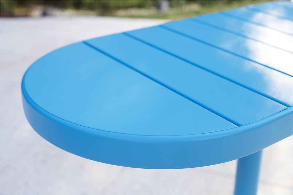 Cosco Metro Retro 5 Piece Bistro Set in Turquoise, INTELLIFIT - Price Crash Furniture