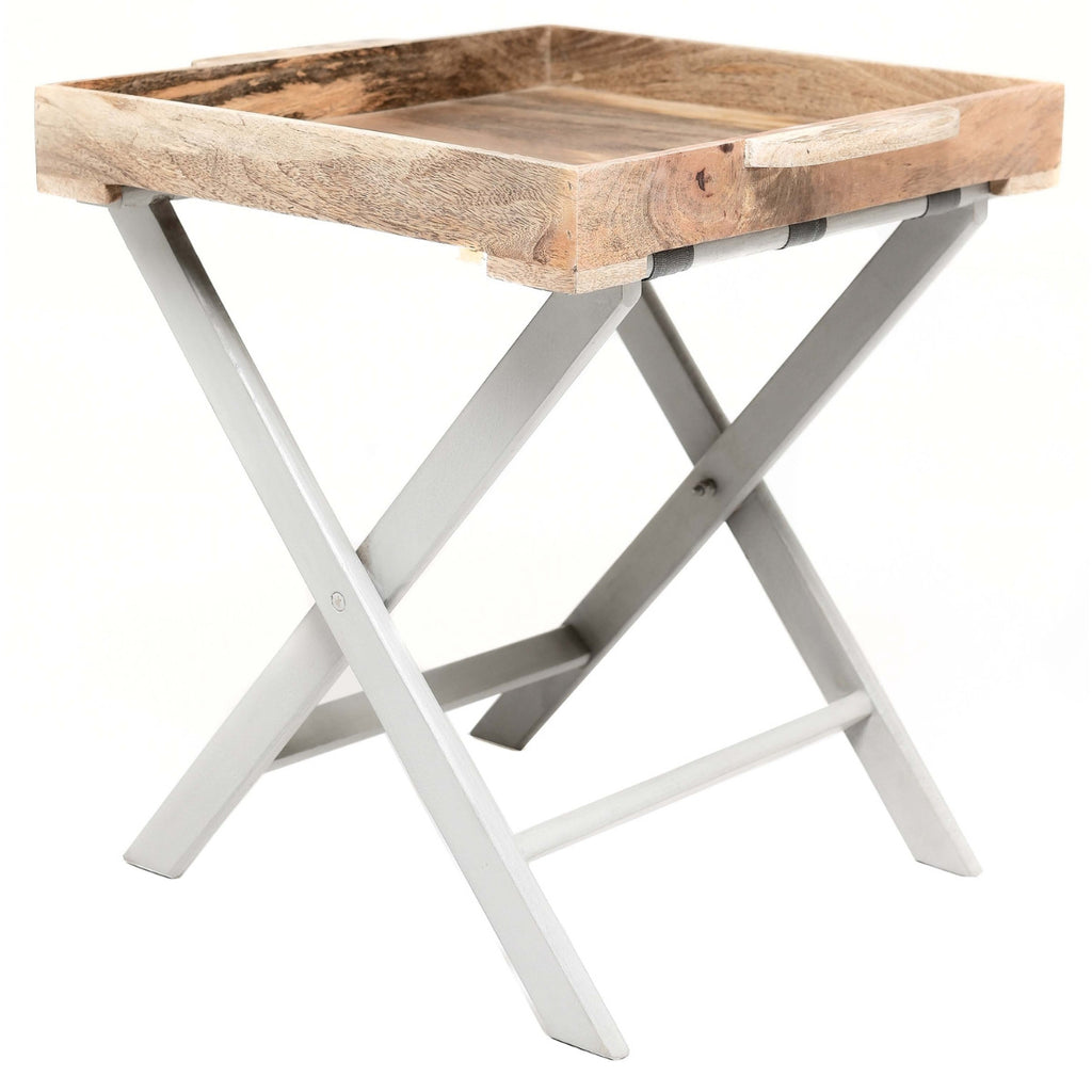 Nordic Grey Collection Butler Tray Table - Price Crash Furniture