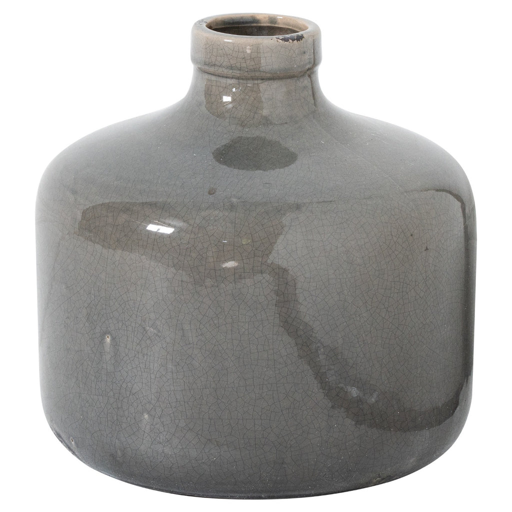 Garda Grey Glazed Chive Vase - Price Crash Furniture