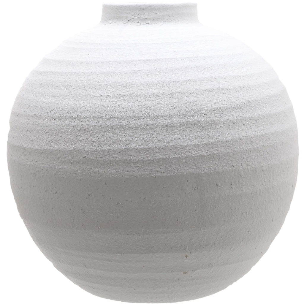 Tiber Matt White Ceramic Vase - Price Crash Furniture