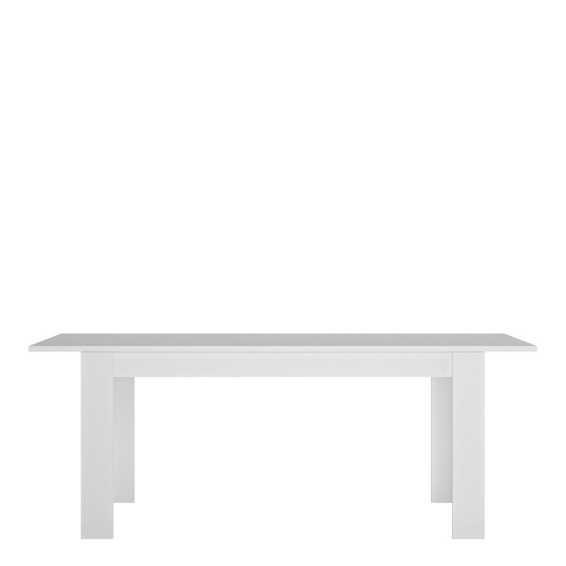 Lyon Large Extending Dining Table 160/200 cm in White High Gloss - Price Crash Furniture