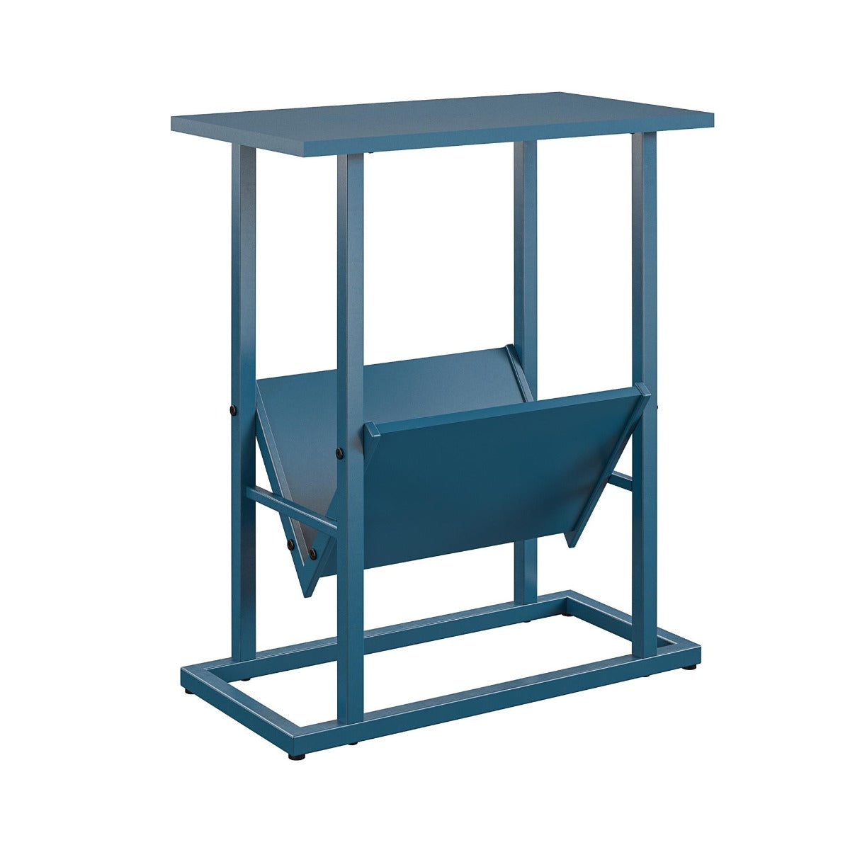 Novogratz Regal End Table in Bright Blue Finish - Price Crash Furniture