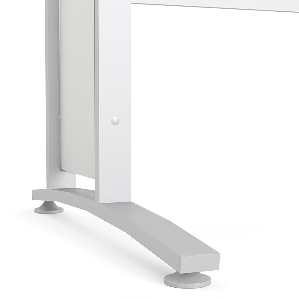 Prima Desk 120 cm in White with White Leg - Price Crash Furniture
