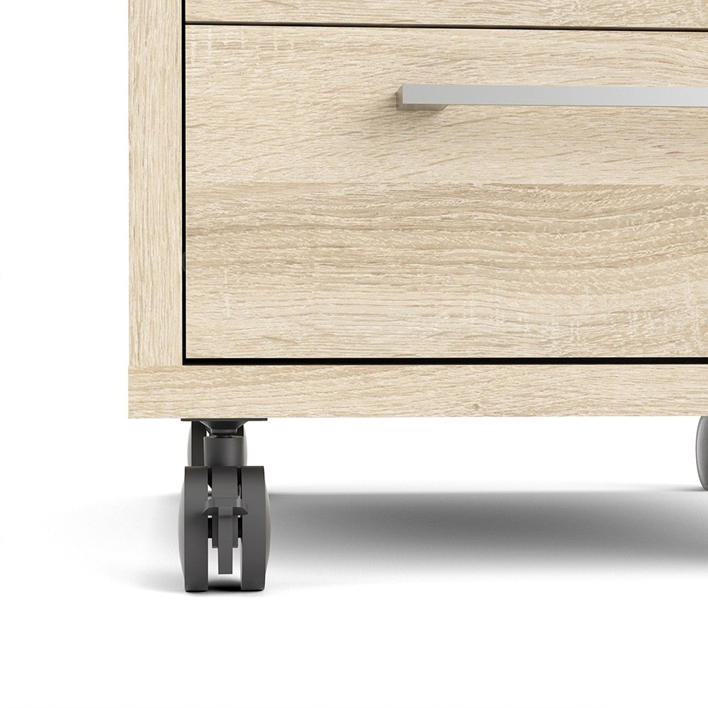 Prima Mobile Pedestal Cabinet in Oak - Price Crash Furniture