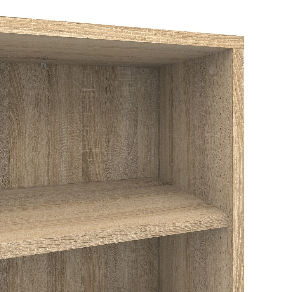 Prima Bookcase 2 Shelves, 2 Drawers + 2 File Drawers in Oak - Price Crash Furniture
