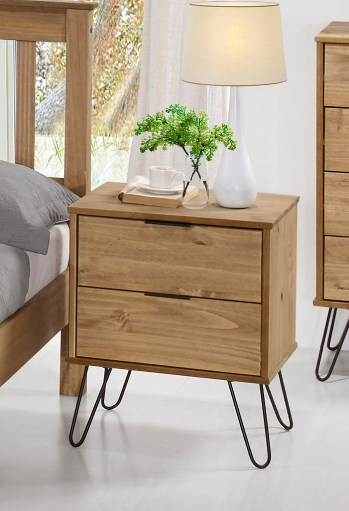 Core Products Augusta 2 Drawer Bedside Cabinet - Price Crash Furniture