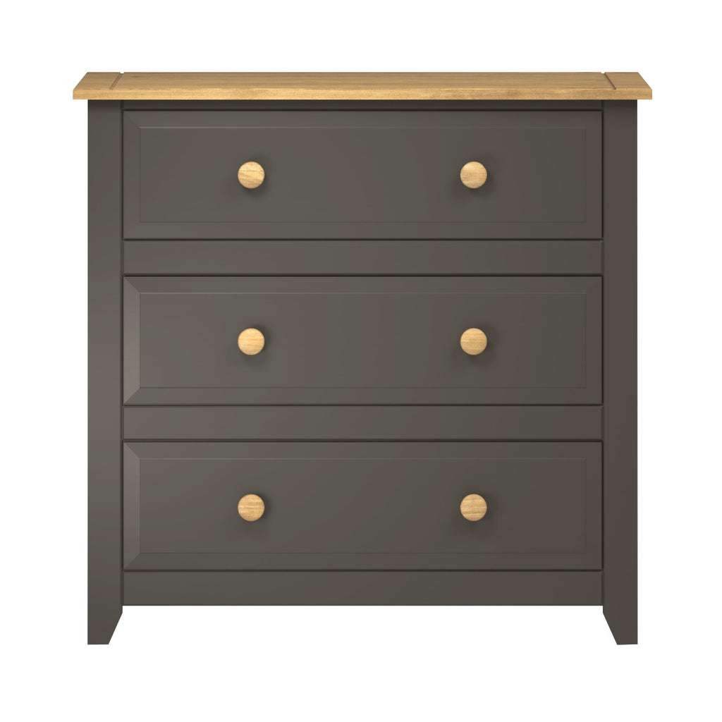 Core Products Capri Carbon 3 drawer chest - Price Crash Furniture