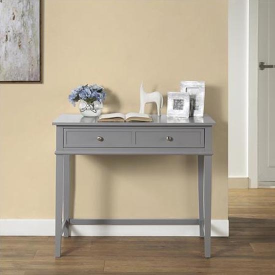 Franklin Computer Laptop and Writing Desk in Grey by Dorel - Price Crash Furniture