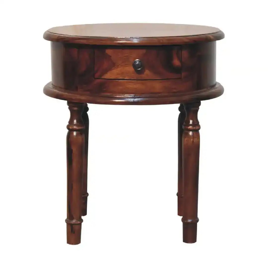 Honey finish Turned Leg Bedside - Price Crash Furniture