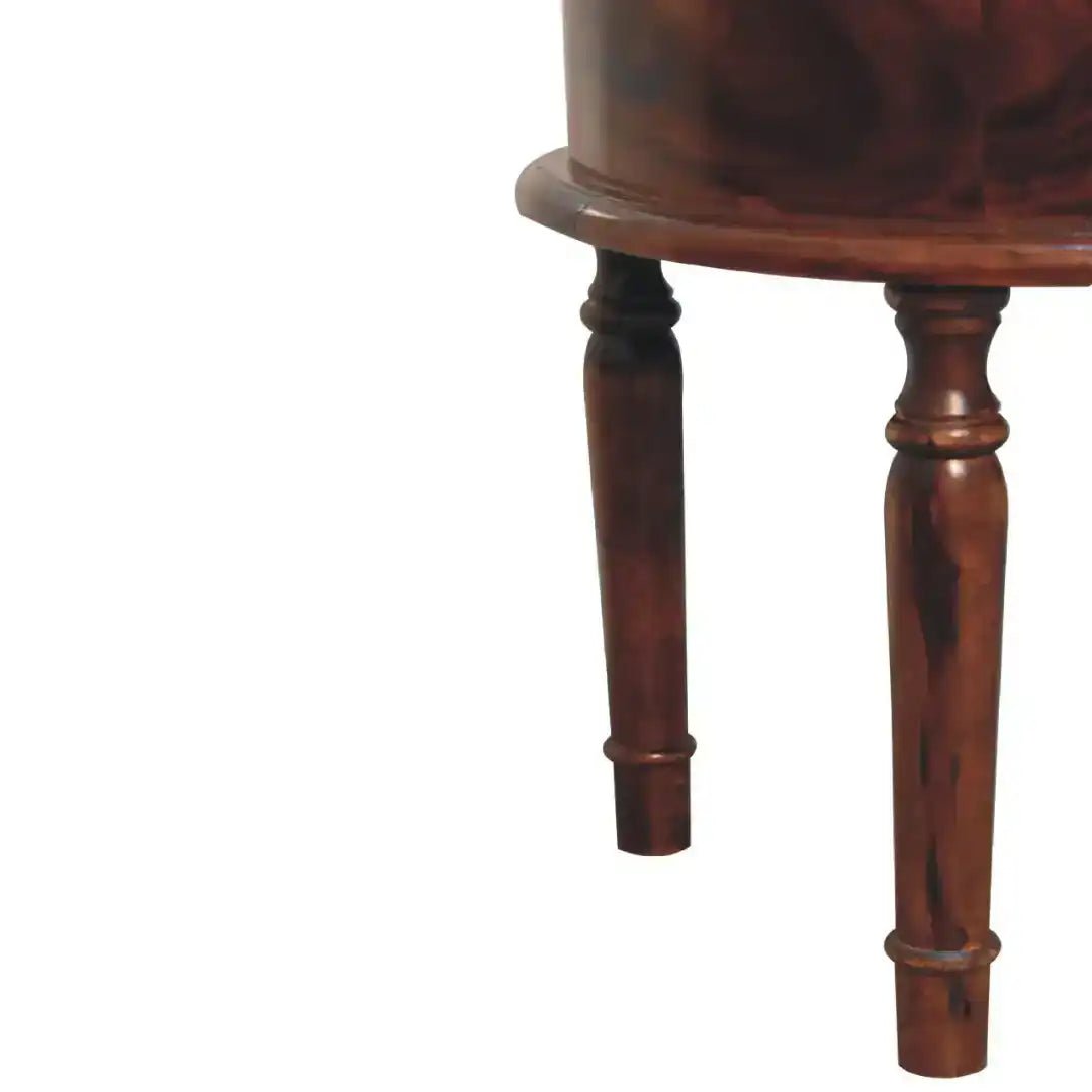 Honey finish Turned Leg Bedside - Price Crash Furniture