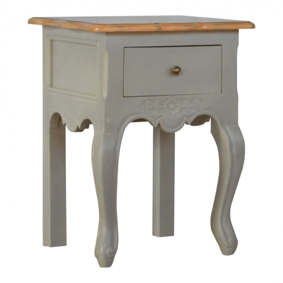 French Style 1 Drawer Bedside - Price Crash Furniture