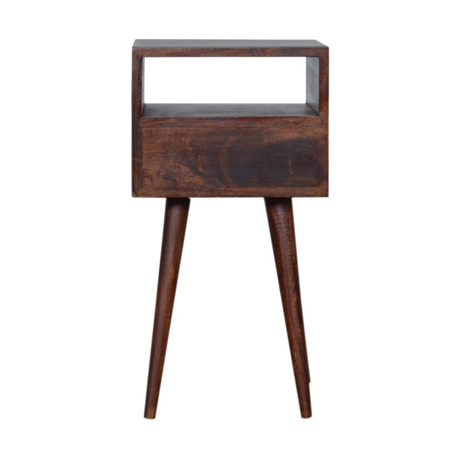 Petite Bedside Table in Washed Cherry Finish - Price Crash Furniture