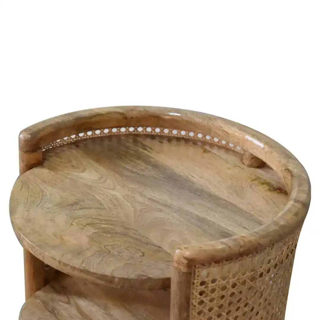 Larissa Round Bedside Cabinet by Artisan Furniture - Price Crash Furniture