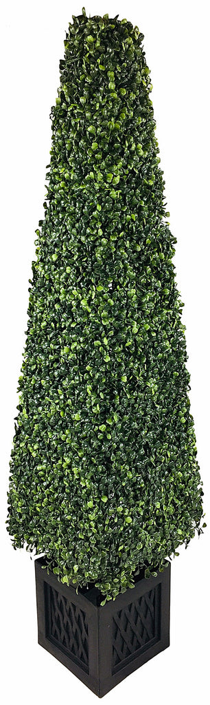 Artificial 120cm Boxwood Tower Topiary Plant - Price Crash Furniture
