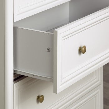 Piper 1 Drawer Bedside Table in Cream by Dorel - Price Crash Furniture