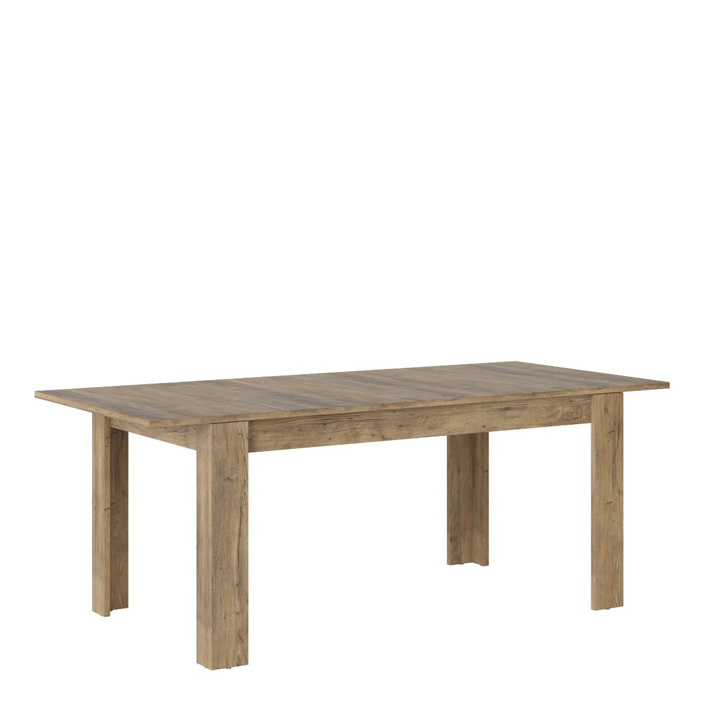 Rapallo Extending Dining Table 160-200cm in Chestnut and Matera Grey - Price Crash Furniture