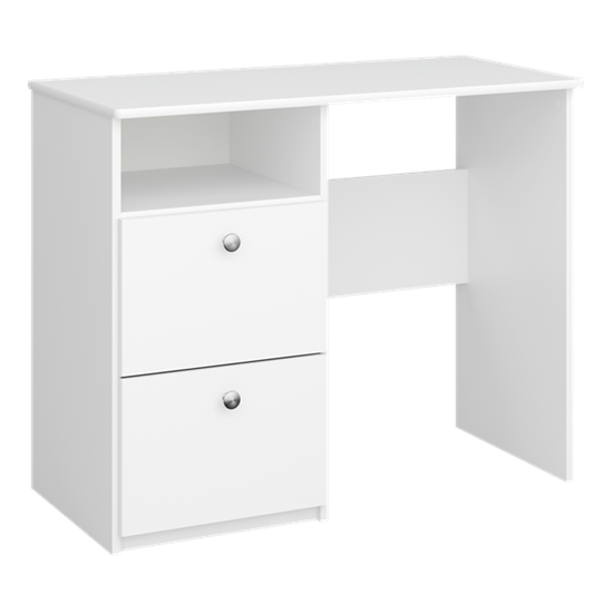 Steens for Kids: 2 Drawer Desk in White - Price Crash Furniture