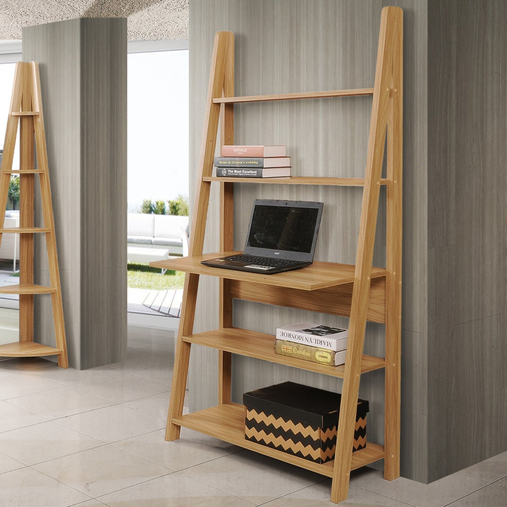 Riva Ladder Desk in Oak by TAD - Price Crash Furniture