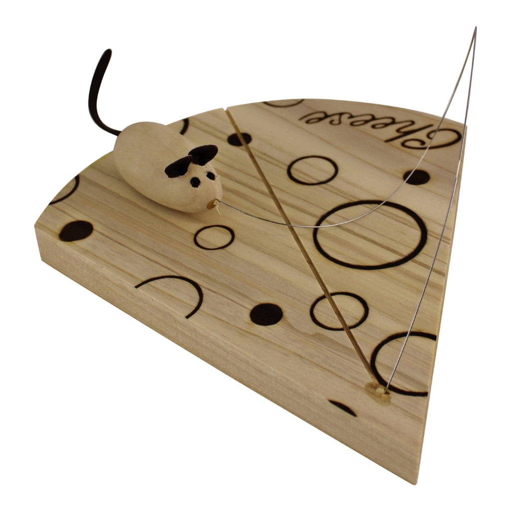 Handcrafted Cheese Board With Wire And Mouse - Price Crash Furniture