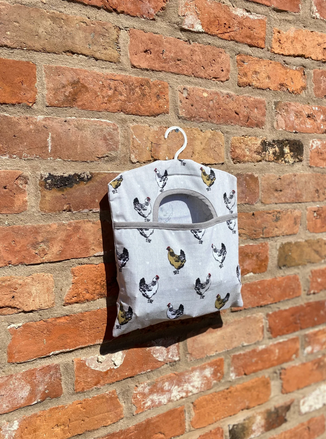 Peg Bag With A Chicken Print Design - Price Crash Furniture