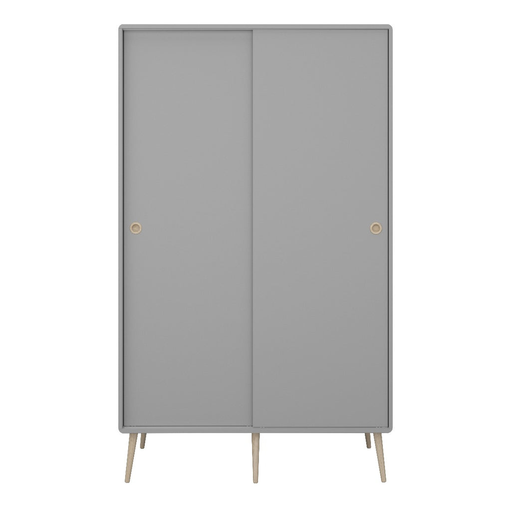 Steens Softline Grey 2 Door Sliding Wardrobe - Price Crash Furniture
