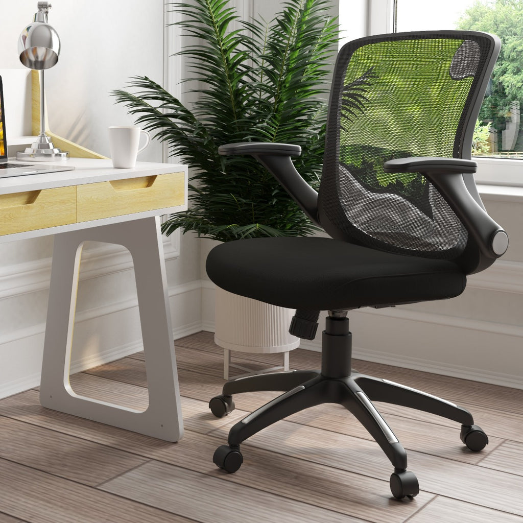 In room, lifestyle view: Alphason Toronto Mesh Back Office Chair in Black at Price Crash Furniture.