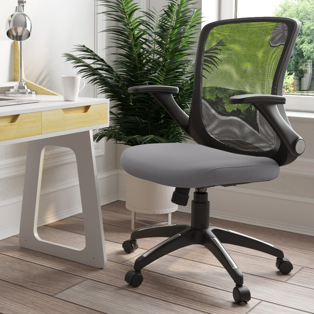 In room, lifestyle view: Alphason Toronto Mesh Back Office Chair in Grey at Price Crash Furniture.